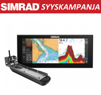 Simrad NSX3012 UltraWide kaikuplotteri Active Imaging 3-in-1 peräpeilianturilla