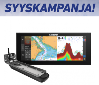 Simrad NSX3012 UltraWide kaikuplotteri Active Imaging 3-in-1 peräpeilianturilla