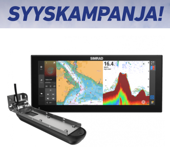 Simrad NSX3015 UltraWide kaikuplotteri Active Imaging 3-in-1 peräpeilianturilla