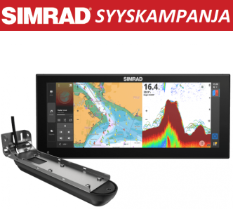 Simrad NSX3015 UltraWide kaikuplotteri Active Imaging 3-in-1 peräpeilianturilla