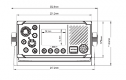 B&G V60 VHF-radiopuhelin ja AIS-vastaanotin sisäisellä GPS:llä