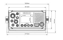 Simrad RS40 VHF-radiopuhelin ja AIS-vastaanotin sisäisellä GPS:llä