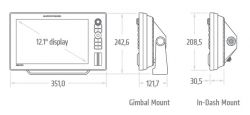 Humminbird SOLIX 12 CHIRP MEGA SI+ G3 kaiku/plotteri peräpeilianturilla