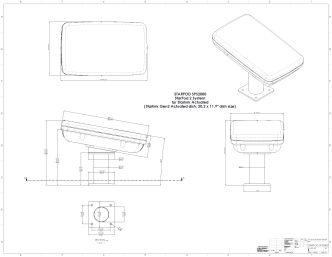 NavPod StarPod SPS2000 jalallinen asennuskotelo Starlink™ Gen2 Actuated Dish -antennille