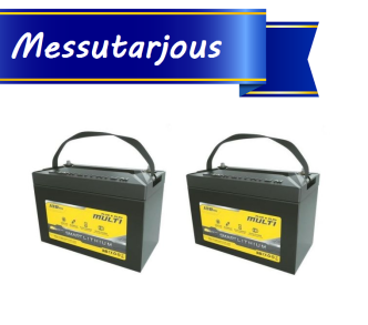 SUNBEAMsystem Smart LITHIUM Plug & Play MULTI akkupari 2 x 108 Ah, 12 V