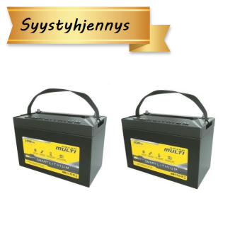 SUNBEAMsystem Smart LITHIUM Plug & Play MULTI akkupari 2 x 108 Ah, 12 V
