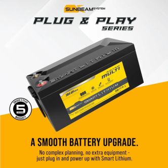 SUNBEAMsystem Smart LITHIUM Plug & Play MULTI akkupari 2 x 312 Ah, 12 V