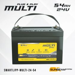 SUNBEAMsystem Smart LITHIUM Plug & Play MULTI akkupari 2 x 54 Ah, 24 V