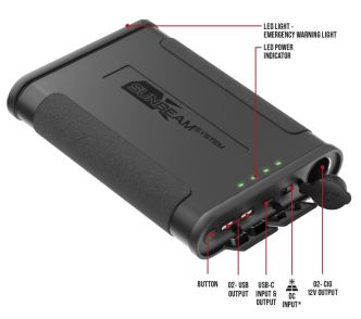 SUNBEAMsystem Smart Power Station 150 Wh Lithium-virtapankki
