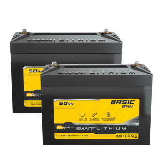 SUNBEAMsystem SMART LITHIUM BASIC akkupari 2x50Ah, 24 V