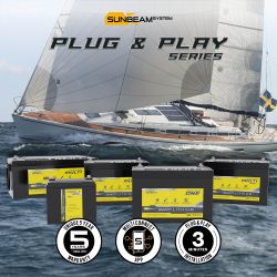 SUNBEAMsystem Smart LITHIUM Plug & Play MULTI akkupari 2 x 108 Ah, 12 V