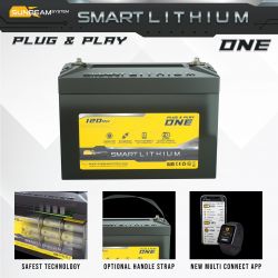 SUNBEAMsystem SMART LITHIUM Plug & Play ONE akku 120 Ah, 12 V