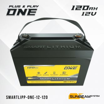 SUNBEAMsystem SMART LITHIUM Plug & Play ONE akku 120 Ah, 12 V