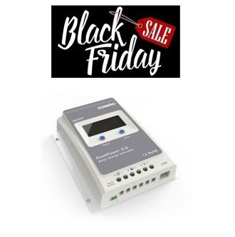 Sunwind PeakPower 20A MPPT lataussäädin näytöllä