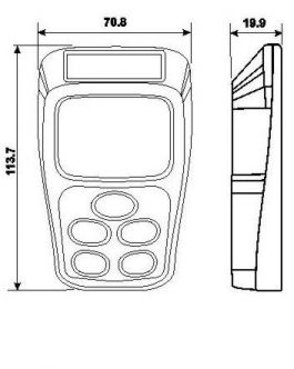 Raymarine Micronet käsinäyttö/kaukosäädin T113