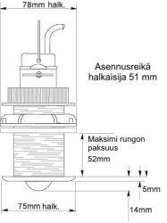 Raymarine Micronet loki/lämpö-anturi T911