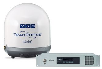 KVH TracPhone V3-HTS mini-VSAT SatCom-järjestelmä