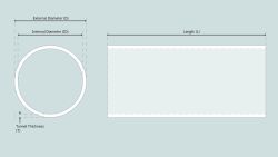 Sleipner Side-Power Keulapotkurin tunneli, lasikuitu Ø110 mm