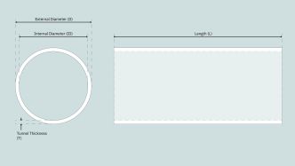 Sleipner Side-Power Keulapotkurin tunneli, lasikuitu Ø125 mm