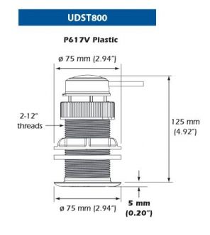 Airmar UDST800 Smart ultraääni kaiku/loki/lämpöanturi (NMEA2000)