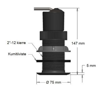 Airmar UDST820 TriSonic Smart™ ultraääni monitoimianturi Bluetoothilla (NMEA2000)