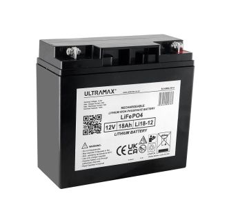 Ultramax LiFePO4 akku 12V 18Ah