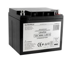 Ultramax LiFePO4 akku 12V 40Ah