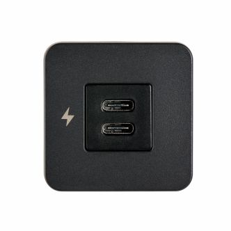 Scanstrut TILE 2 x USB-C latauspistorasia, musta