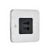 Scanstrut TILE 2 x USB-C latauspistorasia, ruostumaton teräs