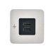 Scanstrut TILE 2 x USB-C latauspistorasia, ruostumaton teräs