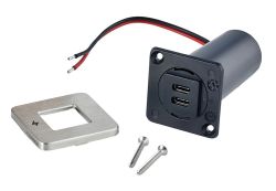 Scanstrut TILE 2 x USB-C latauspistorasia, ruostumaton teräs