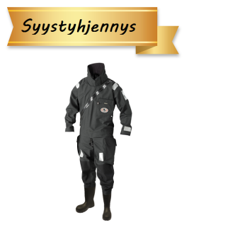 Ursuit Sea Horse Gore-Tex, musta, koko M, sepalusvetoketjulla