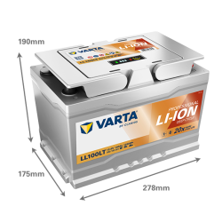 Varta Professional Li-Ion lämmitettävä akku LL100LT