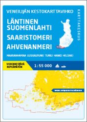 Veneilijän Kestokartta Läntinen Suomenlahti-Saaristomeri-Ahvenanmeri, 1:55 000