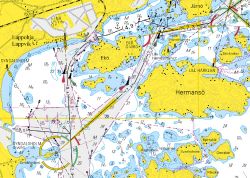 Veneilijän Kestokartta Upinniemi-Hanko, 1:55 000