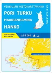 Veneilijän Kestokartta Pori-Turku-Maarianhamina-Hanko, 1:55 000