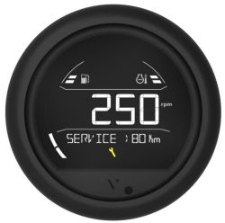 Veratron VL DIGITAL 85 musta pyöreä kehys