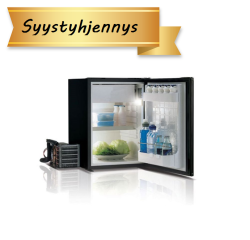 Vitrifrigo Chromelock C42L jääkaappi, musta pakastelokerolla