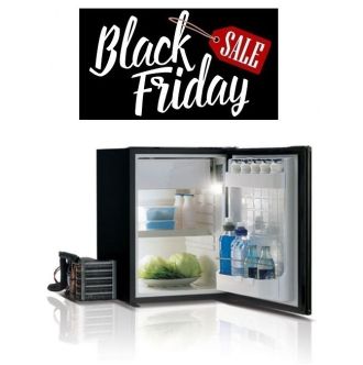 Vitrifrigo Chromelock C42L jääkaappi, musta pakastelokerolla