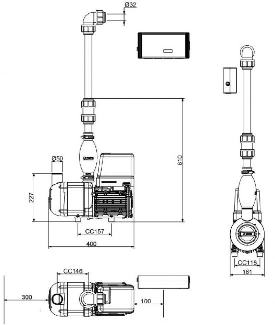 Jets™ Ultima C200 DC Vacuumarator™ 230 V alipainepumppu Marinea