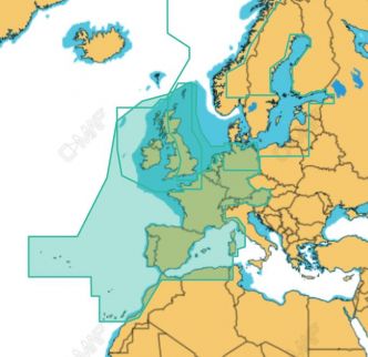 C-MAP DISCOVER Central and West Europe Continental (M-EW-Y060-MS)