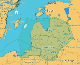 C-MAP DISCOVER Latvia, Lithuania and Russia (M-EN-Y213-HS)