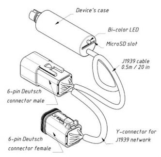 Yacht Devices YDEG-04 Engine Gateway J1939